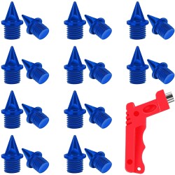 Hard steel track / cross country spikes - with spike wrench - for sports shoes - 20 piecesSport & Outdoor