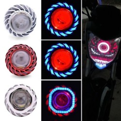Faro moto - Proiettore LED - Luce singola - Occhi da angelo/diavolo