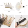 Decorative hair clip - swan - crownHair clips