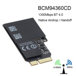 1750Mbps - dual band WiFi Bluetooth card - 2.4GHz/5GHz - Broadcom BCM94360CD - wireless module