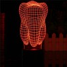 Lampada LED 3D Tooth RGB - USB - touch-light