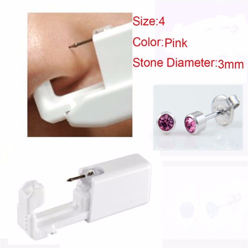Kit per piercing corpo/orecchio - usa e getta - sicuro - sterile - pistola/perno