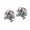 Universal tire air valve - caps - skull shape - 4 piecesValve caps