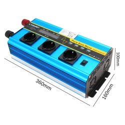 DC 12V to AC 220V 230V - 12000W - sine solar power inverter - LCD voltage display - wireless remote controlInverters