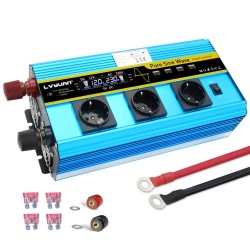 DC 12V to AC 220V 230V - 12000W - sine solar power inverter - LCD voltage display - wireless remote controlInverters