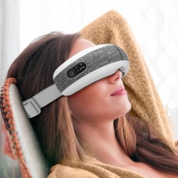 Masseur oculaire intelligent - compression d'air chauffé - yeux fatigués - cernes - massage - relaxation - Bluetooth