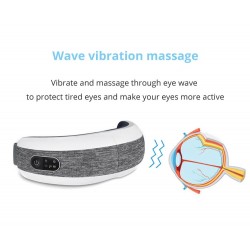 Massaggiatore occhi intelligente - compressione dell'aria riscaldata - occhi stanchi - occhiaie - massaggio - rilassamento - Blu