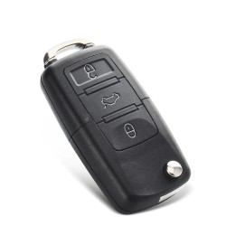 Étui pour clé télécommande 2 / 3 boutons - coque - pour Volkswagen / SEAT / Skoda