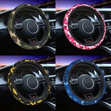 Anti-slip car steering wheel cover - camouflage printSteering wheel covers