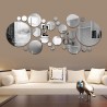 Round mirrors - wall sticker - self adhesive wallpaper - 30 piecesWall stickers
