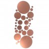 Round mirrors - wall sticker - self adhesive wallpaper - 30 piecesWall stickers