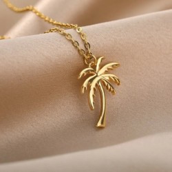 Collana palma - oro - argento 45 cm