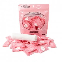 Compressed towel - travel towel - cotton 50 piecesTextile