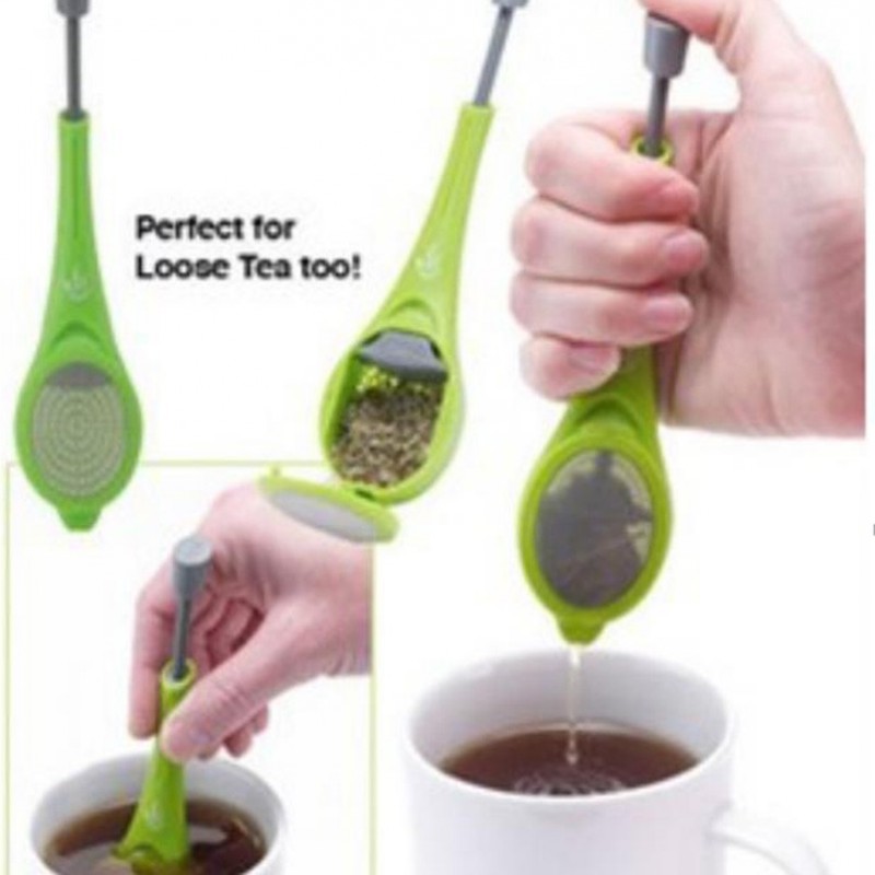 Reusable tea infuser - strainer - built-in plungerTea infusers