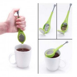 Reusable tea infuser - strainer - built-in plungerTea infusers
