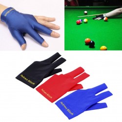 Snooker biliardo aperto tre dito guanto sinistro della mano
