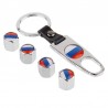 Russian flag - car wheel valve caps - 4 pieces setWheel parts