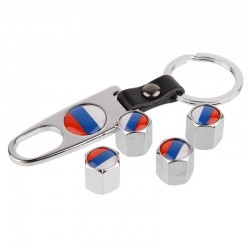 Russian flag - car wheel valve caps - 4 pieces setWheel parts