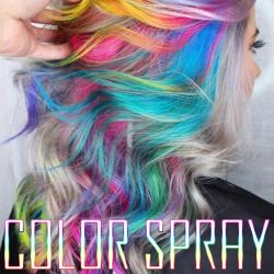 Spray colorant capillaire temporaire : instantané, sans décoloration - rinçage à chaud pour cosplay et fêtes