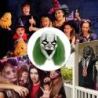 Green hair skeleton joker mask - Scary luminous clown headMasks