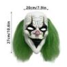 Green hair skeleton joker mask - Scary luminous clown headMasks