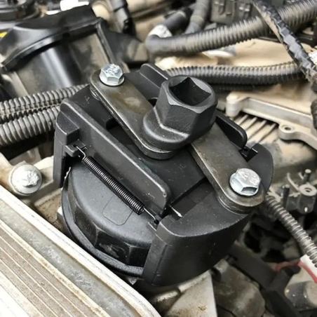 Outil universel réglable pour le retrait du filtre à huile, acier inoxydable 60–80 mm