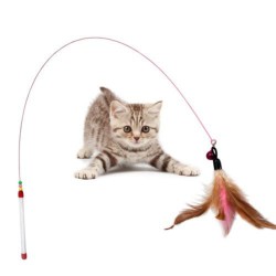 Kitten Pet Teaser piuma filo giocattolo