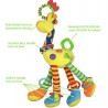 morbido giraffa animale giocattolo bambino Pram Appendino in legno