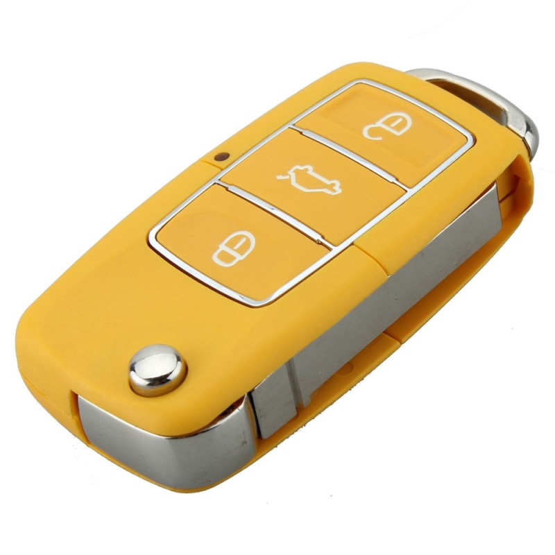 VW Jetta Beetle - 3 button - uncut blade - remote car key case - shellKeys