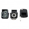 VW Jetta Beetle - 3 button - uncut blade - remote car key case - shellKeys