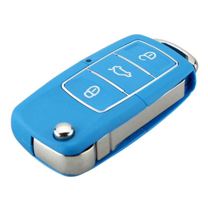 VW Jetta Beetle - 3 button - uncut blade - remote car key case - shellKeys