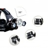 Forehead headlight - zoom flashlight - torch - 3 XML-T6 LED lampSport & Outdoor