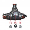 Forehead headlight - zoom flashlight - torch - 3 XML-T6 LED lampSport & Outdoor