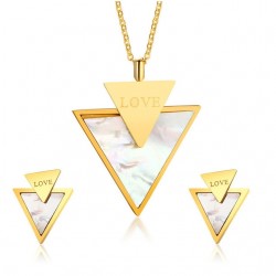 Love & Triangle Stylish Jewelry Set