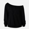 Red big lips - plus size sweatshirt - off shoulder pulloverPlus