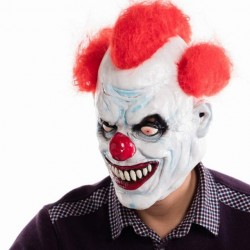 Angry clown maschera in lattice faccia piena - Halloween - festa - carnaval