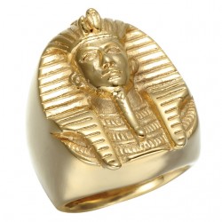 Anello del faraone egiziano dell'oro