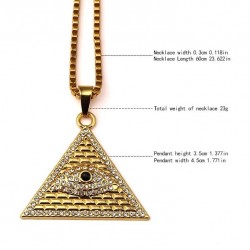 Cristallo Piramide egiziana & Ciondolo Collana Unisex