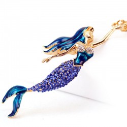 Crystal mermaid keychain keyringKeyrings
