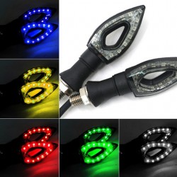 Waterproof Universal 12 LED Motorcycle Turn Signal Indicators Lights 2pcsMotorbike parts