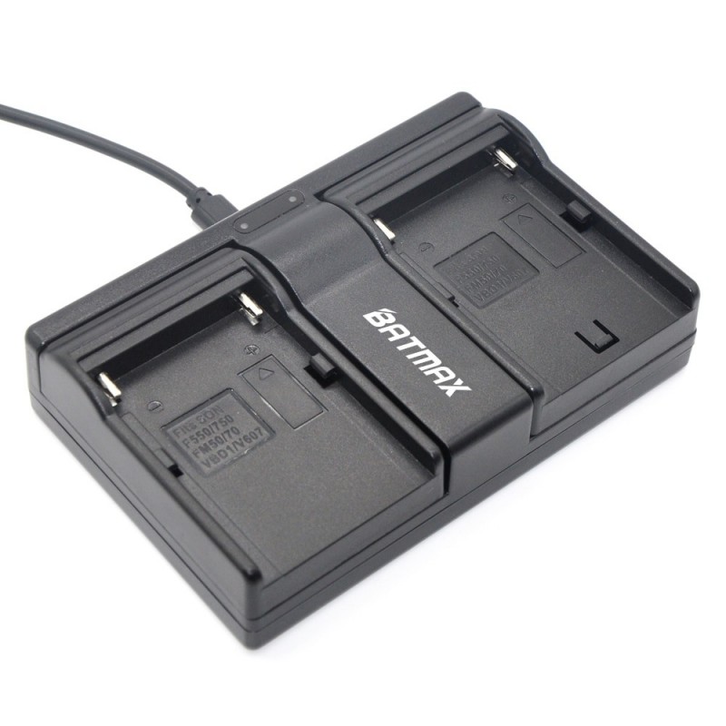 NP-F960 NP-F970 NP F930 Battery Dual Charger for SONY F950 F330 F550 F570 F750 F770 MC1500C HD1000CBattery & Chargers