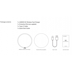 Samsung Galaxy S9 S8 S7 iPhone 8 / X / 8 Plus UMIDIGI Q1 Chargeur rapide sans fil 15W
