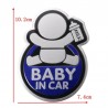 BABY IN CAR riflettente 3D autoadesivo impermeabile