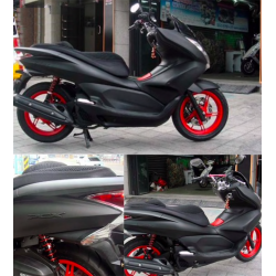 Moto - scooter - adesivi in vinile nero opaco