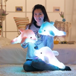 Giocattolo luminoso della bambola delfino a LED 45 cm