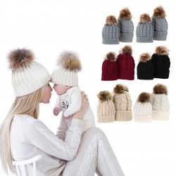 Mamma & baby pelliccia nappe cappello cotone 2 pezzi