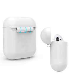 Pomme AirPods écouteurs silicone doux boîtier ultra mince