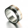 Rotatable 3 parties bague chiffres romains