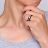 Rotatable 3 parties bague chiffres romains