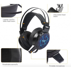 C13 LED gaming headset headphones with microphone & ledHeadsets